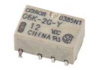 g6k-2g-y-dc12 Omron PCB Mount Signal Relay, 12V dc Coil, 1A Switching Current, DPDT