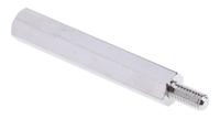 806-6730 RS PRO Standoff, M4 x M4 Thread, 40mm Body, Brass, Male/Female, 8mm Stud