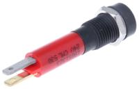 190513z3 CML Innovative Technologies Red Panel Mount Indicator, 24V, 8mm Mounting Hole Size, Solder Tab Termination, IP67