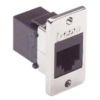 ecf504-c3 L-Com ECF Series Ethernet Connector, Panel Mount, Cat3 Straight 1 Port 1 -Way