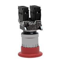 xb4bs8445 Schneider Electric Harmony XB4 Series Twist Release Emergency Stop Push Button, Panel Mount, 22mm Cutout, SPDT, IP66,