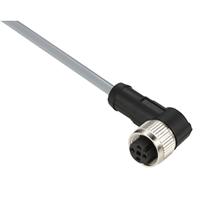 xzcpv1241l2 Telemecanique Sensors Female 4 way M12 to 4 way Free End Sensor Actuator Cable, 2 m
