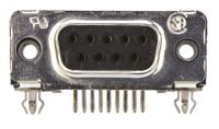5747844-4 TE Connectivity Amplimite HD-20 9 Way Right Angle Through Hole D-sub Connector Socket, 2.74mm Pitch, with 4-40 UNC
