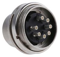 t3486000 Amphenol Industrial, C 091 A 7 Pole M16 Din Plug, DIN 45329, 4A, 100 V IP40, Screw Lock, Male, Panel Mount