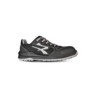 0ri21226-42 UPower SHANGHAI Unisex Black, White Composite Toe Capped Safety Shoes, UK 8, EU 42