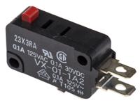 vx-01-1a2 Omron Pin Plunger Micro Switch, Solder Terminal, 100 mA @ 30 V dc, SPDT, IP40