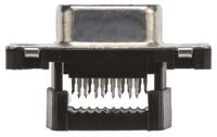 1658612-4 TE Connectivity Amplimite HDF-20 9 Way Right Angle Cable Mount D-sub Connector Socket, 2.77mm Pitch
