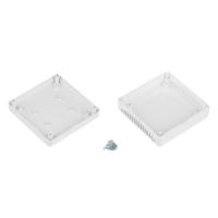 206-9055 RS PRO White ABS General Purpose Enclosure, IP20, IK06, White Lid, 100 x 100 x 35.3mm