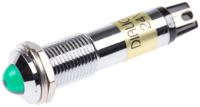609-1212-140f Dialight Green Indicator, 24V dc, 9mm Mounting Hole Size, Solder Tab Termination