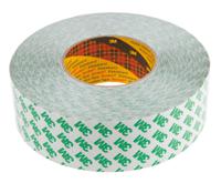 9087-50mmx50m 3M 9087 White Double Sided Plastic Tape, 0.26mm Thick, 5.2 N/cm, PVC Backing, 50mm x 50m
