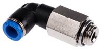 qsll-g14-8 Festo QS Series Elbow Threaded Adaptor, G 1/4 Male to Push In 8 mm, Threaded-to-Tube Connection Style, 186131