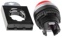l21ck10 BACO Series Red Illuminated Stay Put Push Button Head, 22mm Cutout, IP66
