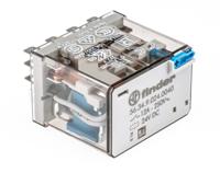 563490240040 Finder Plug In Power Relay, 24V dc Coil, 12A Switching Current, 4PDT