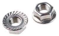 264-6434 RS PRO Stainless Steel Flanged Hex Nut, DIN 6923, M10