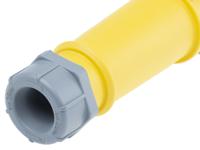 539 MENNEKES, AM-TOP IP67 Yellow Cable Mount 3P Industrial Power Socket, Rated At 16A, 110 V