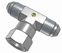 5s6mxs Parker Hydraulic Swivel Nut Tee UNF 1/2-20 Male to UNF 1/2-20 Female, 5S6MXS