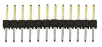 tsw-112-08-l-s Samtec TSW Series Straight Through Hole Pin Header, 12 Contact(s), 2.54 mm Pitch, 1 Row, Unshrouded