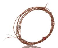 262-3221 RS PRO Type K Thermocouple 2m Length, 1/0.2mm Diameter, -75°C → +250°C