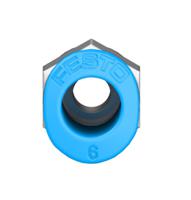 qsm-m6-6 Festo QS Series Straight Threaded Adaptor, M6 Male to Push In 6 mm, Threaded-to-Tube Connection Style, 132600