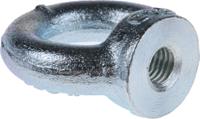 124-4841 RS PRO Carbon Steel Eye Nut, M10 Thread, 25mm Internal Eye Diameter, 45mm Outer Eye Diameter, 0.23t Load