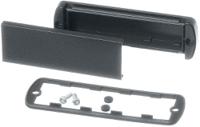 84102000-abm-1000-al Bopla Black Aluminium End Panel, 108.6 x 34.6 x 6.7mm