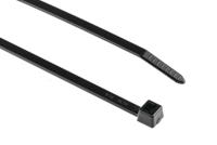 111-05060-t80r-pa66w-bk HellermannTyton Cable Tie, Inside Serrated, 205mm x 4.7 mm, Black Polyamide 6.6 (PA66), Pk-100