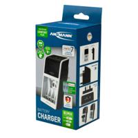 1001-0094-44-02520 Ansmann  Battery Charger For NiMH 9V, AA, AAA 4 Cell with UK plug, Batteries Included