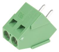 282847-2 TE Connectivity Buchanan Series PCB Terminal Block, 2-Contact, 5.08mm Pitch, Through Hole Mount, 1-Row, Screw