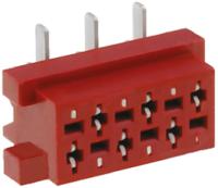 tmm-6-0-04-1 Amphenol Communications Solutions TMM Series Straight Surface Mount PCB Socket, 4-Contact, 2-Row, 2.54mm Pitch, Solder