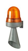 42432075 Werma 424 Series Yellow Horn Beacon, 24 V ac/dc, IP65, Wall Mount, 98dB at 1 Metre