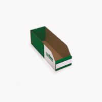 a3010 Kbins Cardboard Recycle Bin, 300mm x 100mm x 100mm, Green, White
