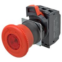 a22ne-m-p102-c Omron A22NE Series Illuminated Emergency Stop Push Button, Panel Mount, 1NC, 1NO, IP65