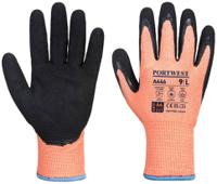a646o8rm Portwest A646 - Vis-Tex Winter Cut D13 Nitrile Glove Black, Orange Acrylic Acrylic, Elastic, Fibreglass, High