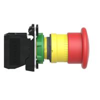 xb5at842 Schneider Electric Harmony XB5 Series Pull Release Emergency Stop Push Button, Panel Mount, 22mm Cutout, 1NC, IP66