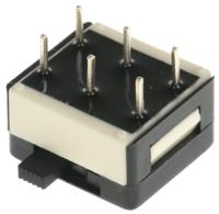 25546na APEM PCB Slide Switch DPDT Latching 1 A @ 30 V dc Slide