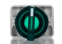 265-7652 RS PRO Knob Selector Switch - (1NC/1NO) 30mm Cutout Diameter, Illuminated 2 Positions