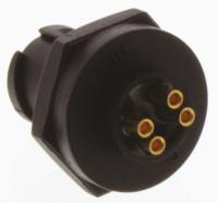 au-04pmms-lc7001 Amphenol Industrial Circular Connector, 4 Contacts, Panel, Miniature Connector, Plug, Male, IP67, Ceres Series
