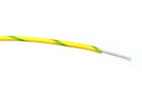 196-4332 RS PRO Green/Yellow 0.75mm² Hook Up Wire, 18 AWG, 24/0.2 mm, 100m, PVC Insulation