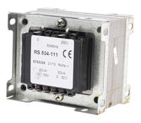 504-111 RS PRO 100VA 2 Output Chassis Mounting Transformer, 50V ac, IEC 61558-2-4