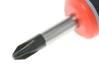 be8602 Bahco Phillips Stubby Screwdriver, PH2 Tip, 25 mm Blade, 83 mm Overall