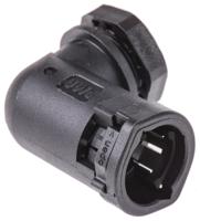 alwd-m162 PMA 90° Elbow, Conduit Fitting, 16mm Nominal Size, M16, PA 6, Black IP66 rating
