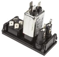 bzv03a062006 Bulgin 10A, 250 V ac Male Snap-In IEC Filter 2 Pole BZV03/A0620/06 2 Fuse