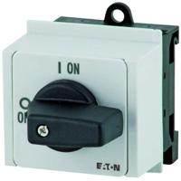 052962-p1-25ivs Eaton 3 Pole Panel Mount Isolator Switch - 25A Maximum Current, 11kW Power Rating, IP65 (Front)