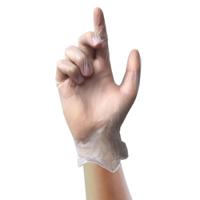 gs0062-a Unigloves Clear Powder-Free Vinyl Disposable Gloves, Size 7, Small, 100 per Pack
