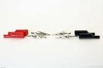 010014 Mueller Electric Crocodile Clip, Nickel-Plated Steel Contact, 10A, Black/Red