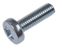 553-627 RS PRO Pozi M5 Pan Steel Machine Screws DIN 7985 x 16.0mm