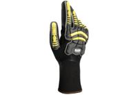 34852010 Mapa EXONIT 852 Black, Grey, Yellow Nitrile Nitrile Work Gloves, Size 10