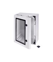 arca-504021w-no-mp Fibox ARCA Series Polycarbonate Wall Box, IP66, Viewing Window, 500 mm x 400 mm x 210mm