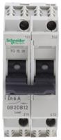 gb2db12 Schneider Electric TeSys Thermal Circuit Breaker - GB2 2 Pole 277V ac Voltage Rating DIN Rail Mount, 6A Current Rating