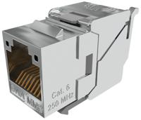 lk6fstl8 CAE Multimedia Connect LK6FSTL8 Series Female RJ45 Connector, Tool-less Cable Mounting, Cat6 Straight